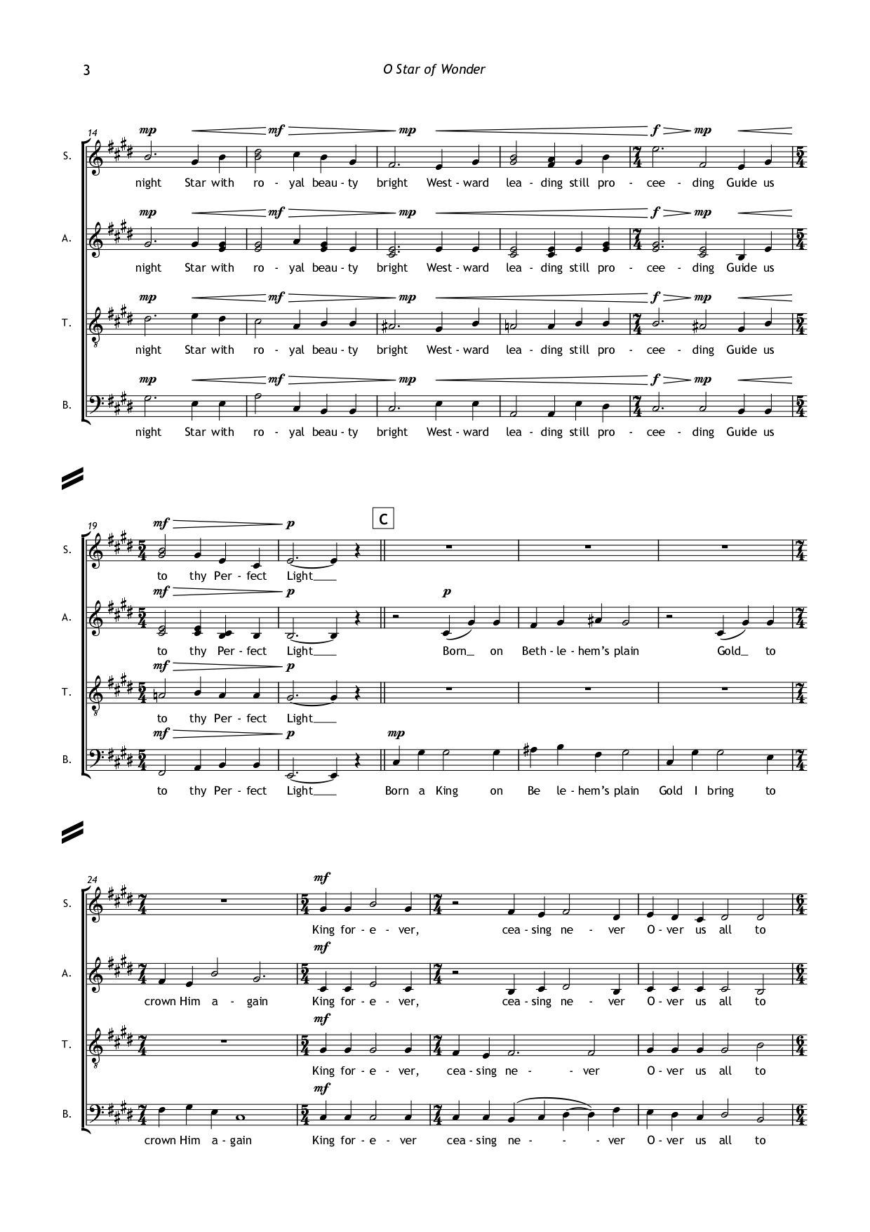 Bernard Hughes: O Star of Wonder - Image 3